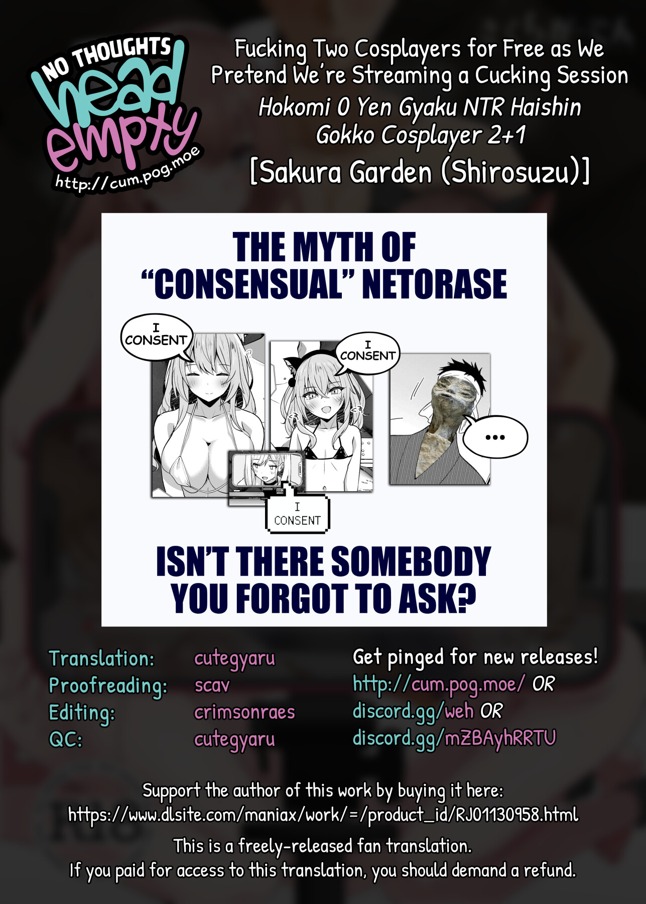 Hentai Manga Comic-Fucking Two Cosplayers for Free as We Pretend We're Streaming a Cucking Session-Read-27